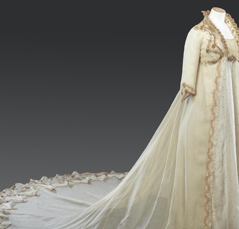 The wedding dress worn by Kate Winslet as Marianne Dashwood in Ang Lee’s adaptation of Sense and Sensibility