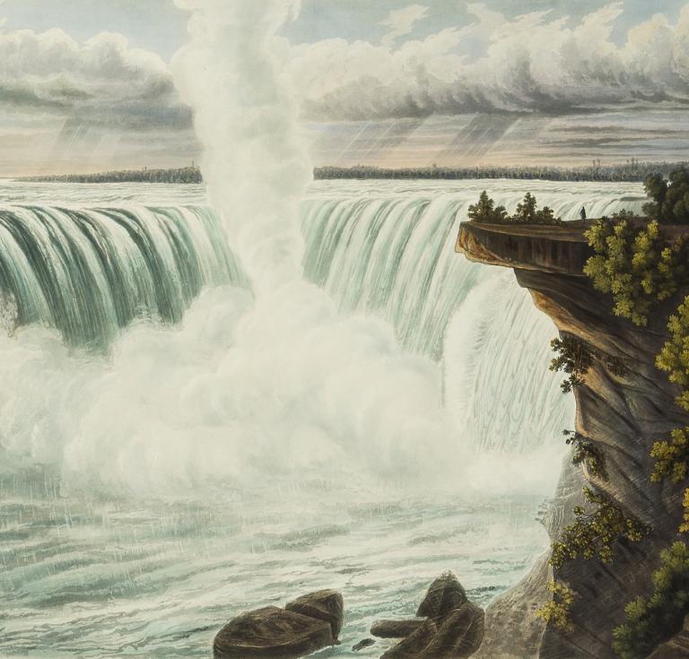 The Falls of Niagara. This View of Table Rock & Horse-Shoe-Fall, by Charles Hunt. 
