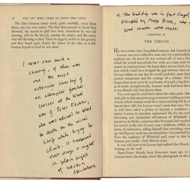 Annotations in le Carré's "The Spy Who Came in from the Cold"