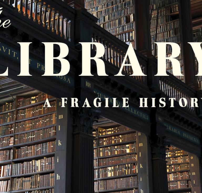 Cover the "The Library: A Fragile History"