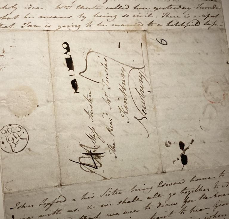 Jane Austen letter to her sister Cassandra, January 14-15, 1796. 