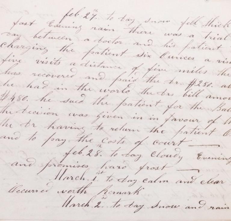Manuscript diary of miner John Johnston