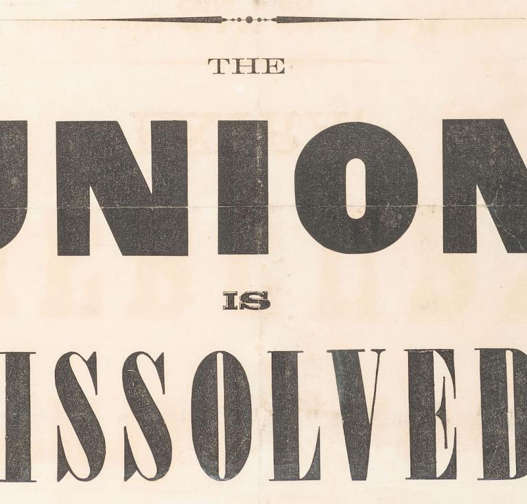 The Union is Dissolved