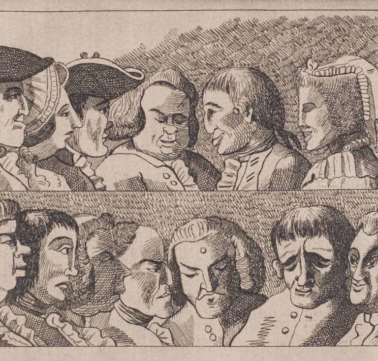 First French edition of 1788 English handbook of the art of caricature
