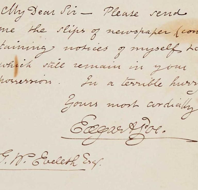 1848 Poe letter 