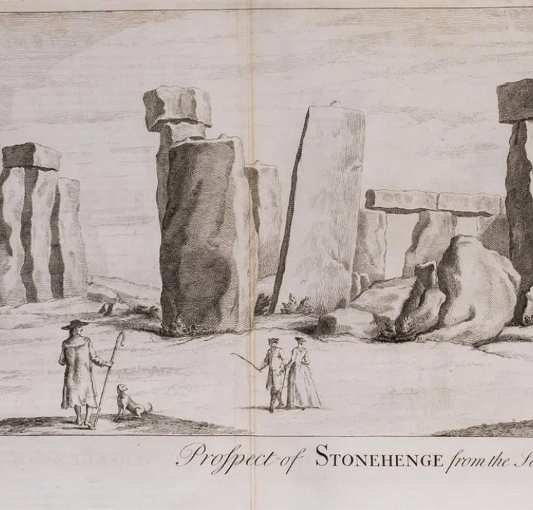 Detail of Stonehenge engraving