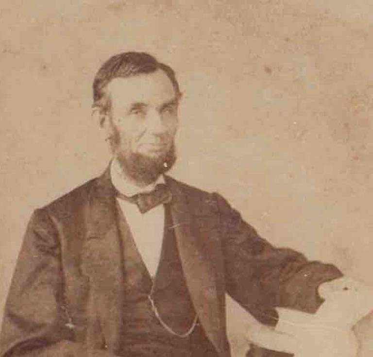  Abraham Lincoln Signed Carte de Visite