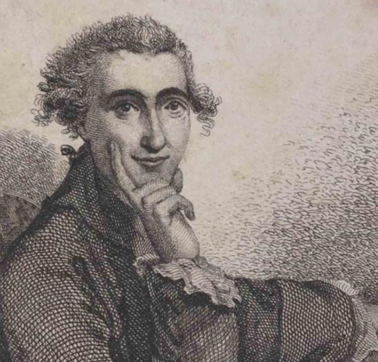 Engraved copy of artist Charles Willson Peale’s 1791 portrait of Thomas Paine