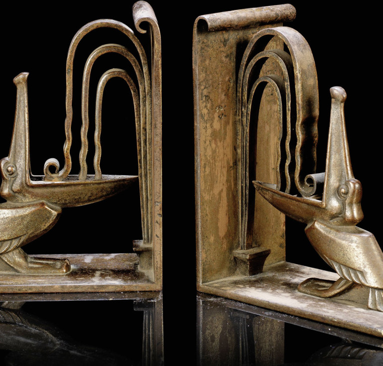 A pair of pelican bookends