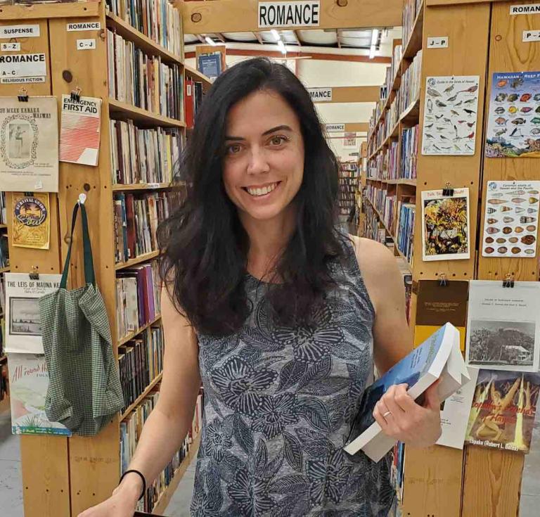 Sarah Gibbon, proprietor of Kona Bay Books