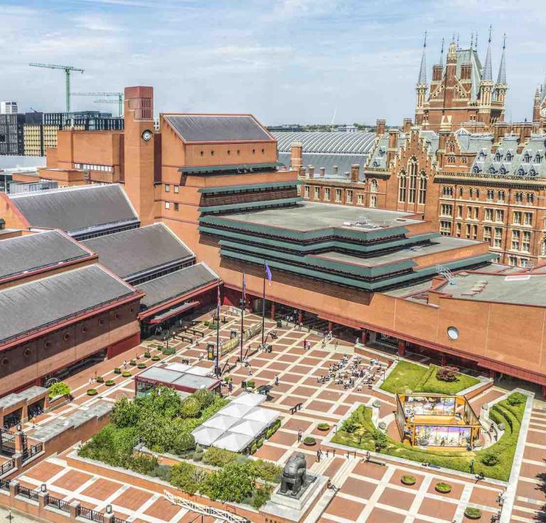 The British Library from the air