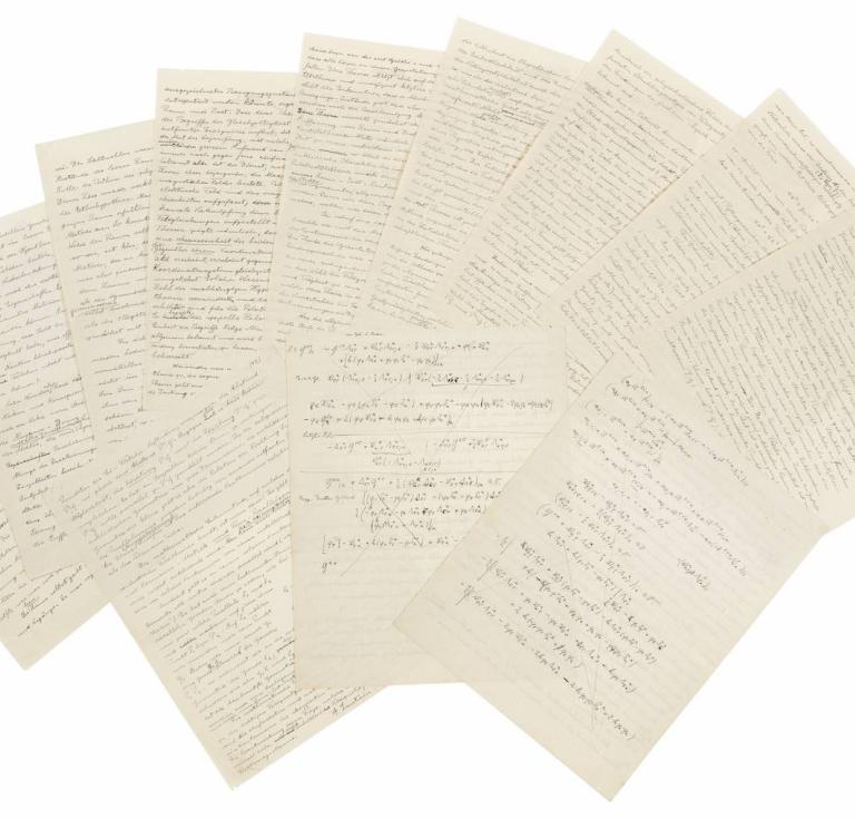 Einstein manuscript going under the hammer