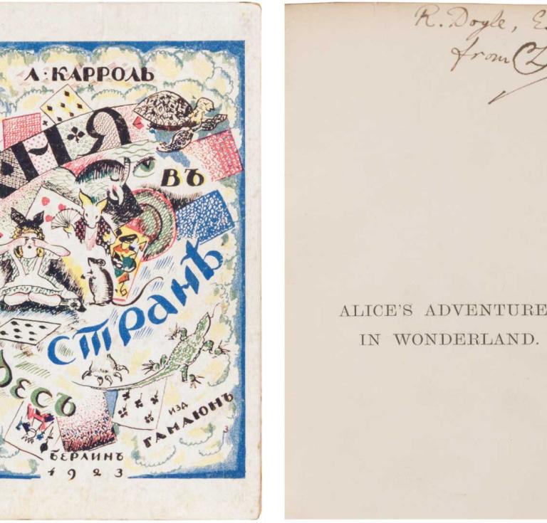 Vladimir Nabokov's Russian translation of Alice