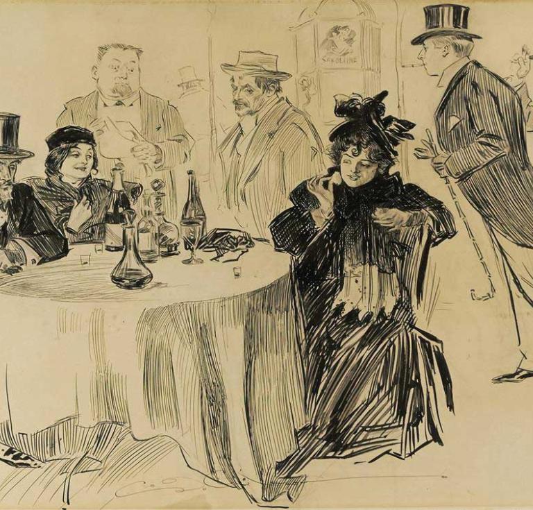 Charles Dana Gibson, And you believed the guides, illustration