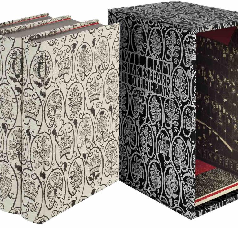 The slipcase and three volumes of the Complete Plays