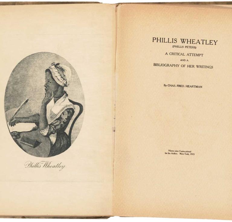 Phillis Wheatley (Phillis Peters): A Critical Attempt and a Bibliography of Her Writings 
