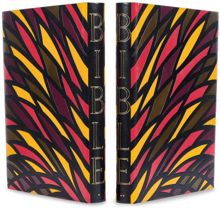 Renée Haas design binding for Marc Chagall's Bible