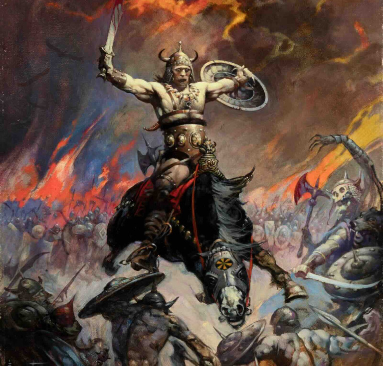 Frank Frazetta’s Conan the Conqueror (Berserker) cover art