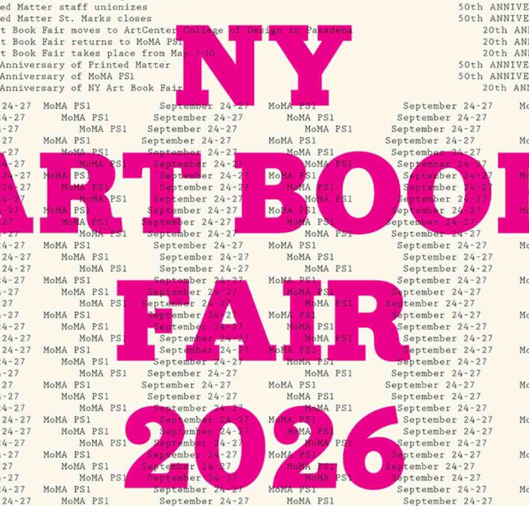 NY Art Book Fair 2026 poster