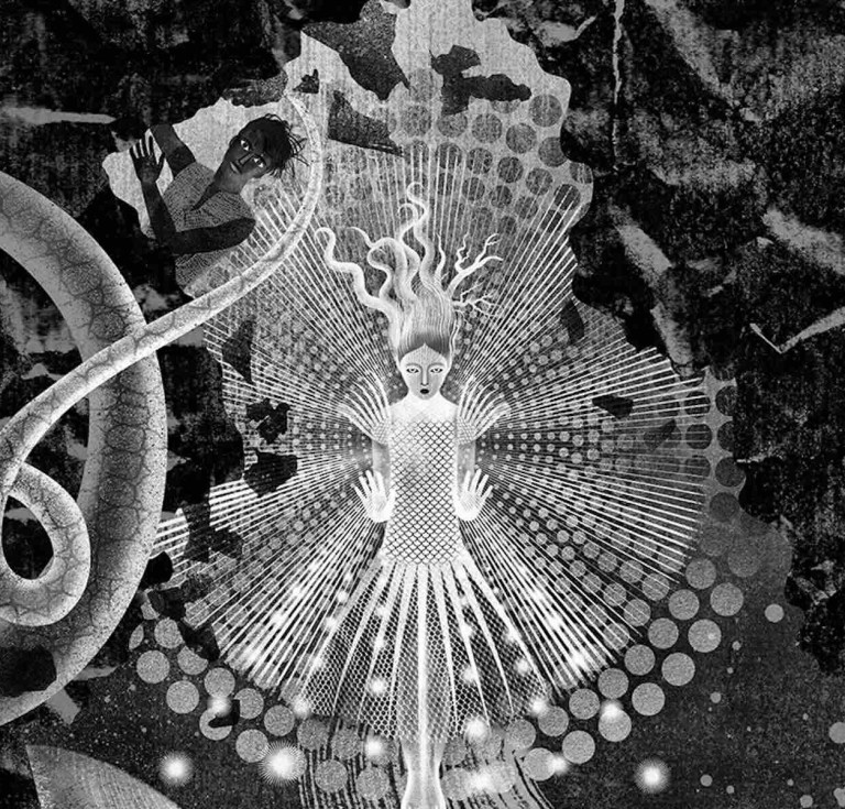 Balbusso Twins' illustration for Graciela in The Abyss by Meg Medina