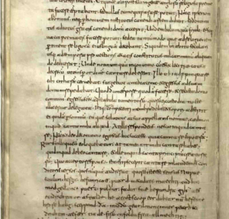 The rediscovered 9th century manuscript of Caedmon’s Hymn