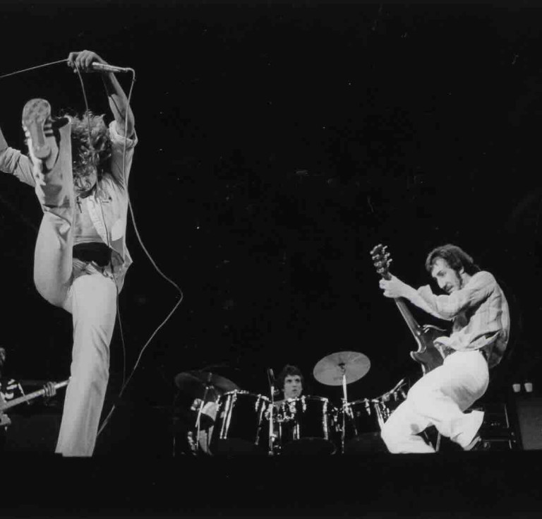The Who with mystery drummer, original photograph, 1973