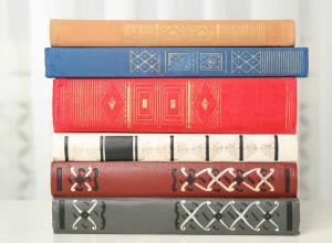 Adobe Stock Image stack of books