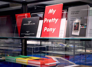 Examples of artists' books in the MAK exhibition