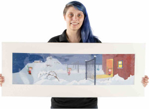 Peanuts: A Charlie Brown Christmas three cel sequence setup