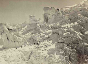 Ascension du Mont Blanc by Auguste-Rosalie Bisson, 1862, albumen print