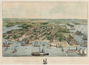 Bird's Eye View of the City of Annapolis, MD. New York, 1864